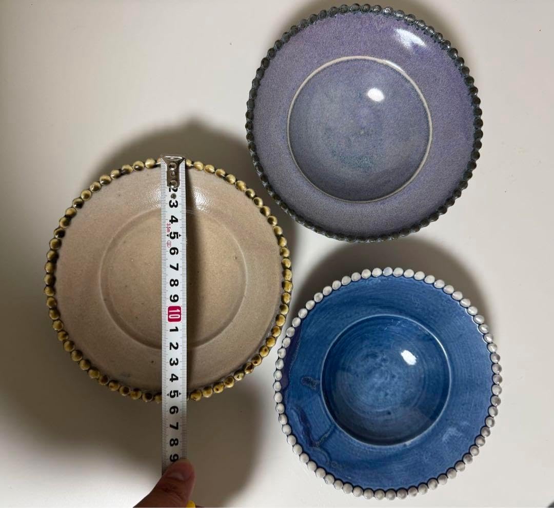 魚谷あきこ　皿　直径約15cm 3枚セット 魚谷あきこ 皿 直径約15cm 3枚セット 作品 食器